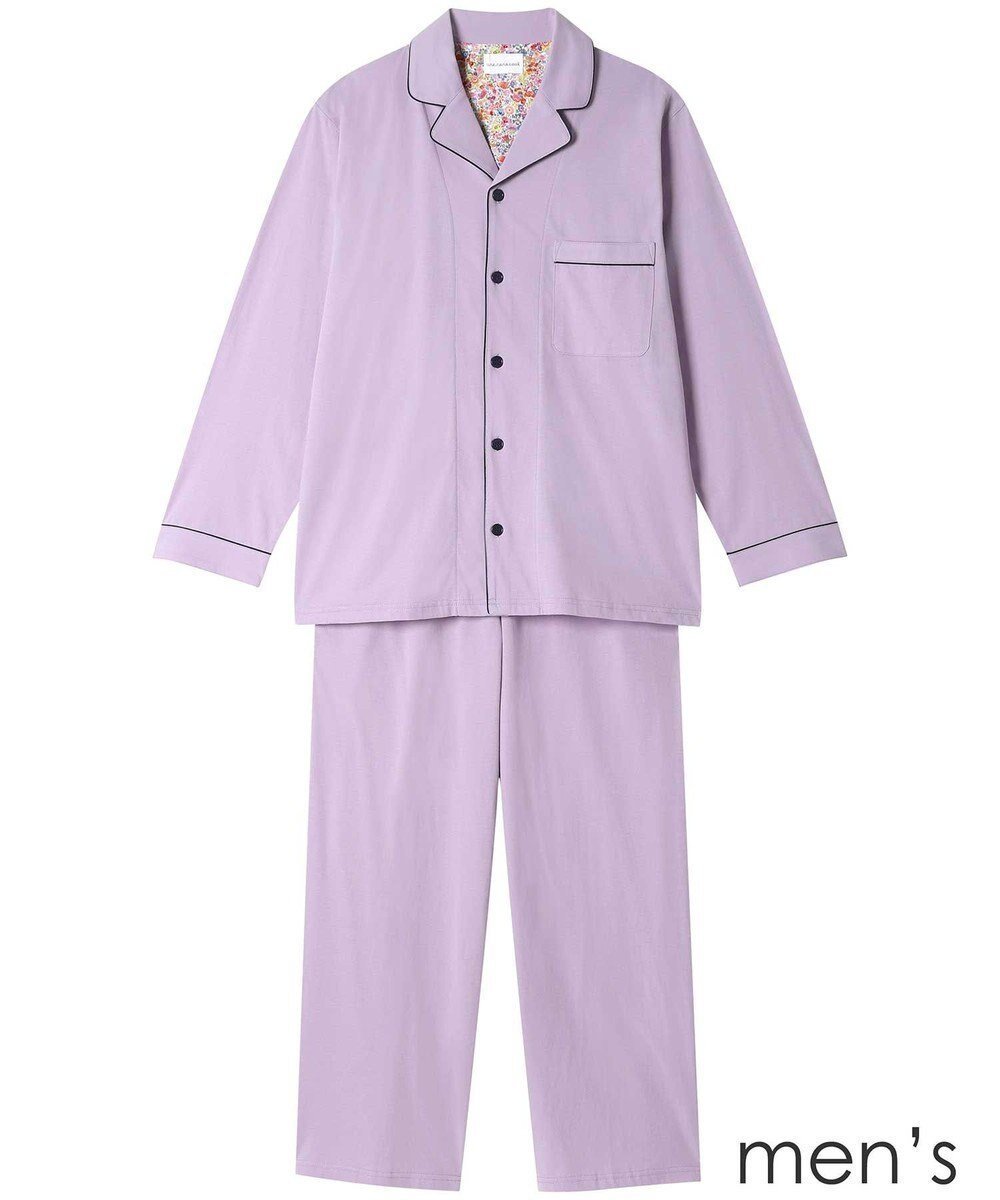 【ウンナナクール/une nana cool / MEN】の【綿100%】ラスティック天竺メンズパジャマ MADE WITH LIBERTY FABRIC インテリア・キッズ・メンズ・レディースファッション・服の通販 founy(ファニー) 　ファッション　Fashion　メンズファッション　Fashion for Men　パイピング　Piping, Trim Design　パジャマ　Pajamas, Sleepwear　メンズ　Men's, Menswear　リラックス　Relax, Relaxed Fit　おすすめ　Recommended / Our Picks　ギフト プレゼント　Gift / Present　RP|ID: prp329100004665075 ipo3291000000034322190