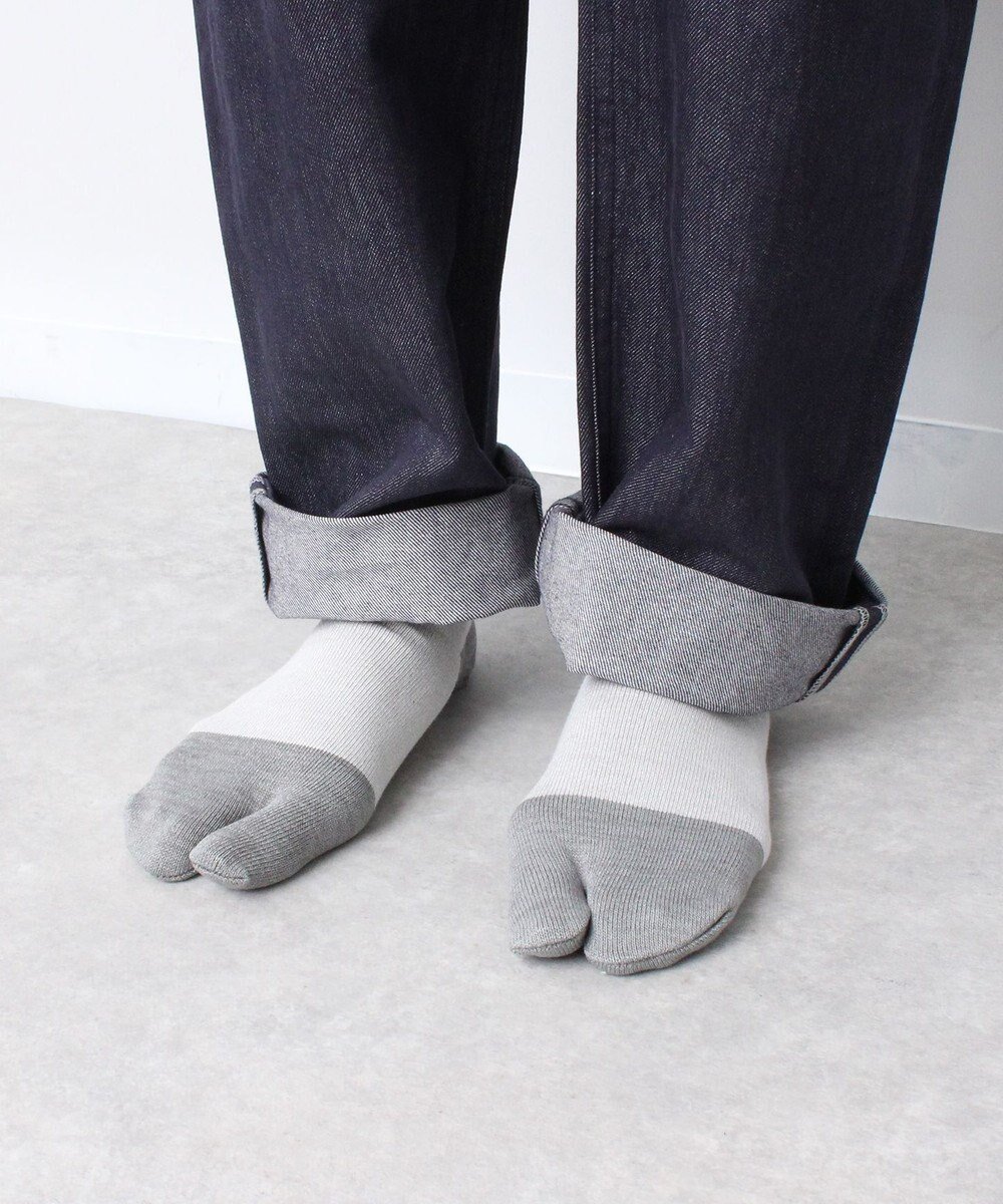 【ホワイトメイルズ/WHITE MAILS】の【UNISEX】PAPER COLOR BLOCK TABI ANKLE ソックス インテリア・キッズ・メンズ・レディースファッション・服の通販 founy(ファニー) 　ファッション　Fashion　レディースファッション　Fashion for Women　ソックス&靴下　Socks & Hosiery　レッグウェア・ストッキング　Legwear & Hosiery　アンクル　Ankle-Length Design　吸水　Absorbent, Quick-Dry　抗菌　Antibacterial, Bacteria-Resistant　軽量　Lightweight, Ultra Light　ソックス　Socks, Hosiery　ブロッキング　Color Blocking, Panel Design　ユニセックス　Unisex, Genderless　冬　Winter / This Winter　新作・新入荷　New Arrivals / New In　おすすめ　Recommended / Our Picks　夏　Summer　ライトグレー|ID: prp329100004665086 ipo3291000000033745864