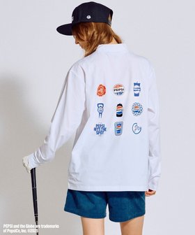 【ピーダブリュサーキュラス/PW CIRCULUS / MEN】の〈Pepsiコラボ〉【UNISEX】Pepsi 9-LOGO モックネック ロングT 人気、トレンドファッション・服の通販 founy(ファニー) ファッション Fashion メンズファッション Fashion for Men トップス・カットソー Cut & Sew Tops メンズシャツ Shirts 春 Spring カットソー Cut and Sewn Top クール Cool, Chic コラボ Collaboration, Collab 吸水 Absorbent, Quick-Dry 軽量 Lightweight, Ultra Light ストレッチ Stretch, Stretchy Fabric モチーフ Motif, Design Theme モックネック Mock Neck, Short Turtleneck モノトーン Monotone, Black and White ユニセックス Unisex, Genderless ロング Long, Long-Length S/S・春夏 SS, Spring/Summer, Warm Season 新作・新入荷 New Arrivals / New In おすすめ Recommended / Our Picks 夏 Summer ゴルフ Golf |ID:prp329100004665093