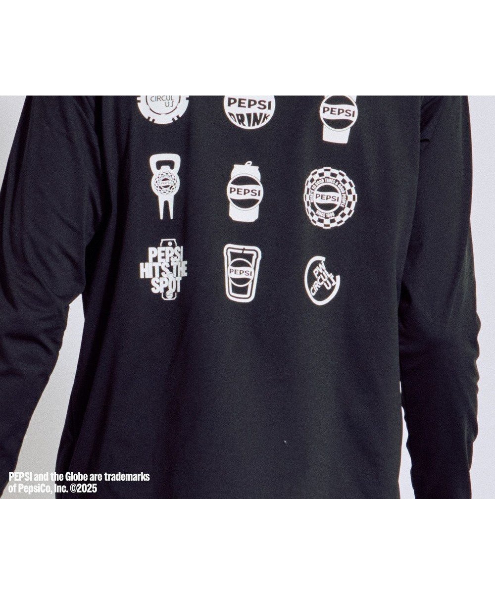 【ピーダブリュサーキュラス/PW CIRCULUS / MEN】の〈Pepsiコラボ〉【UNISEX】Pepsi 9-LOGO モックネック ロングT インテリア・キッズ・メンズ・レディースファッション・服の通販 founy(ファニー) ファッション Fashion メンズファッション Fashion for Men トップス・カットソー Cut & Sew Tops メンズシャツ Shirts 春 Spring カットソー Cut and Sewn Top クール Cool, Chic コラボ Collaboration, Collab 吸水 Absorbent, Quick-Dry 軽量 Lightweight, Ultra Light ストレッチ Stretch, Stretchy Fabric モチーフ Motif, Design Theme モックネック Mock Neck, Short Turtleneck モノトーン Monotone, Black and White ユニセックス Unisex, Genderless ロング Long, Long-Length S/S・春夏 SS, Spring/Summer, Warm Season おすすめ Recommended / Our Picks 夏 Summer ゴルフ Golf ブラック系|ID: prp329100004665093 ipo3291000000034230181