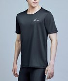【シーダブリューエックス/CW-X / MEN】の【MEN】 CW-X トップス 【薄軽ランニングシャツ】 半袖 3分袖 Uネック 吸汗速乾性(本体) メンズ DLO155 /ワコール ブラック|ID: prp329100004665095 ipo3291000000034188542