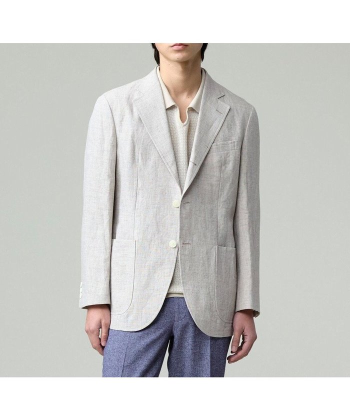 【ジェイ プレス/J.PRESS / MEN】の【WEB・一部店舗限定】リネンキャンブリック ジャケット インテリア・キッズ・メンズ・レディースファッション・服の通販 founy(ファニー) https://founy.com/ ファッション Fashion メンズファッション Fashion for Men アウター Men's Coats Outerwear テーラードジャケット Tailored Jackets & Blazers ジャケット Jacket, Outerwear エレガント 上品 Elegant 夏 Summer 春 Spring S/S・春夏 SS, Spring/Summer, Warm Season |ID: prp329100004665096 ipo3291000000033745934