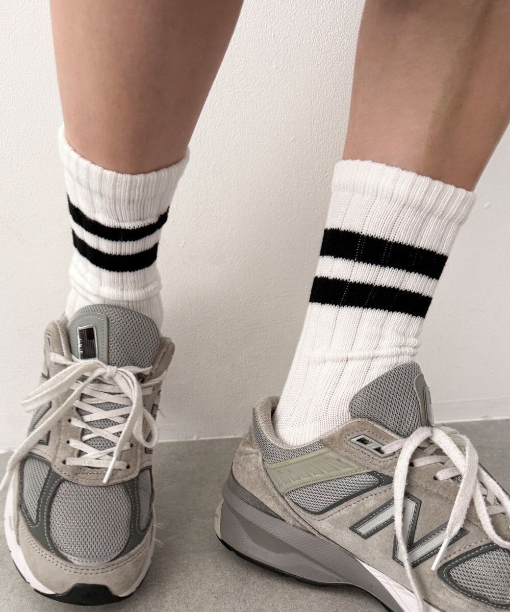 【ウィゴー/WEGO / MEN】のローゲージラインソックス(R) インテリア・キッズ・メンズ・レディースファッション・服の通販 founy(ファニー) ファッション Fashion メンズファッション Fashion for Men シューズ・靴 Shoes おすすめ Recommended / Our Picks スマホ Smartphone, Mobile Device ソックス Socks, Hosiery ハーフ Half, Half-Length ホワイト|ID: prp329100004665098 ipo3291000000034243550