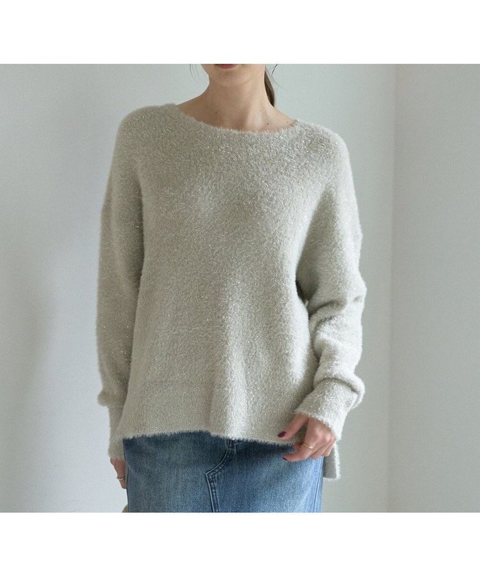 【イェッカ ヴェッカ/YECCA VECCA】のラメシャギーニット インテリア・キッズ・メンズ・レディースファッション・服の通販 founy(ファニー) https://founy.com/ ファッション Fashion レディースファッション Fashion for Women トップス・カットソー Cut & Sew Tops ニット Knit Tops & Sweaters おすすめ Recommended / Our Picks スリット Slit, Slit Detail セーター Sweater, Knitwear フェミニン Feminine, Girly ポケット Pocket, Pocket Detail 夏 Summer 春 Spring S/S・春夏 SS, Spring/Summer, Warm Season |ID: prp329100004665104 ipo3291000000033745986