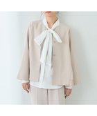 【イェッカ ヴェッカ/YECCA VECCA】のチュールMIXジャケット Light Beige|ID: prp329100004665114 ipo3291000000033746050