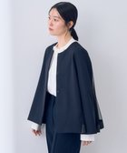【イェッカ ヴェッカ/YECCA VECCA】のチュールMIXジャケット Navy|ID: prp329100004665114 ipo3291000000033746051