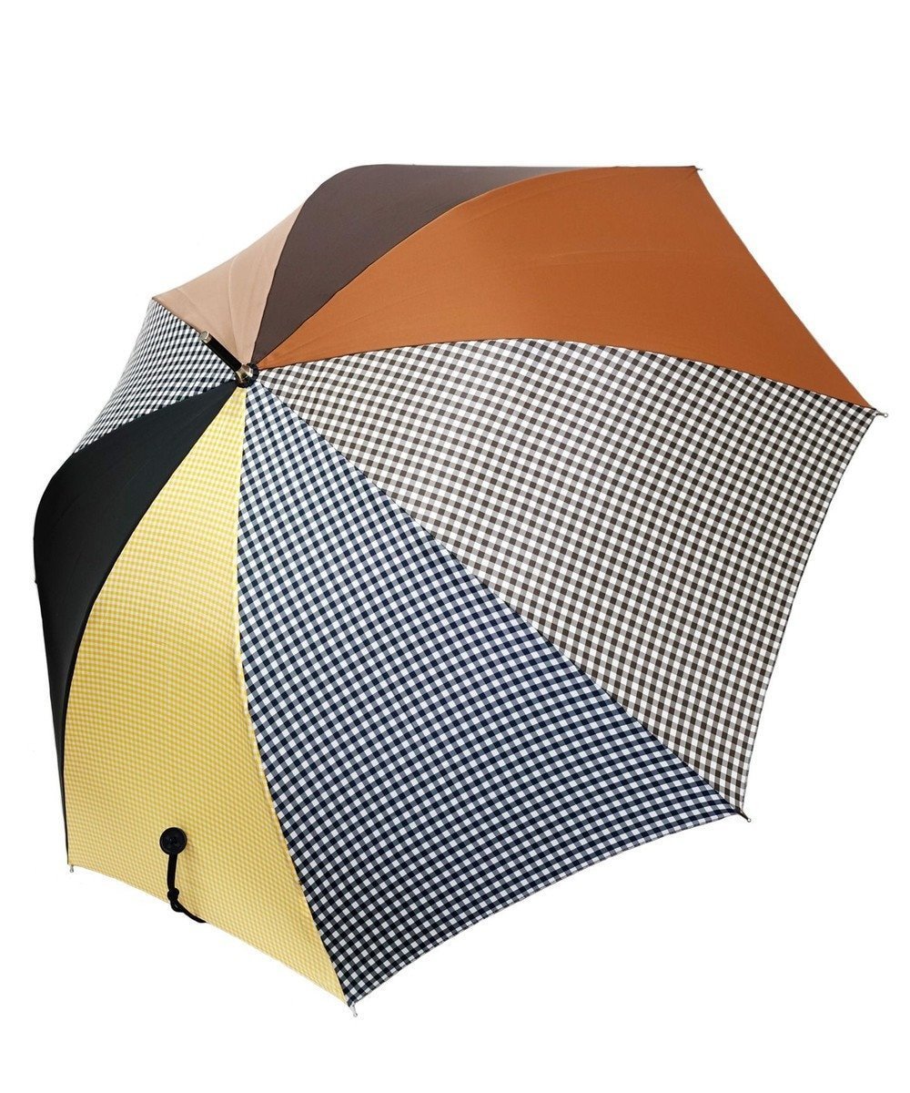 【プラスリング/+RING】の【UVカット95%以上】【UPF50+】プラスリング 長傘60cm BRN/GNG T1288 人気、トレンドファッション・服の通販 founy(ファニー) 　ファッション　Fashion　レディースファッション　Fashion for Women　レイングッズ・傘・晴雨兼用傘　Umbrellas & Rain Gear　おすすめ　Recommended / Our Picks　ギンガム　Gingham, Gingham Fabric　グラス　Glass, Eyewear　ラップ　Wrap, Wrap Design　傘　Umbrella, Parasol　 other-1|ID: prp329100004665119 ipo3291000000033746065