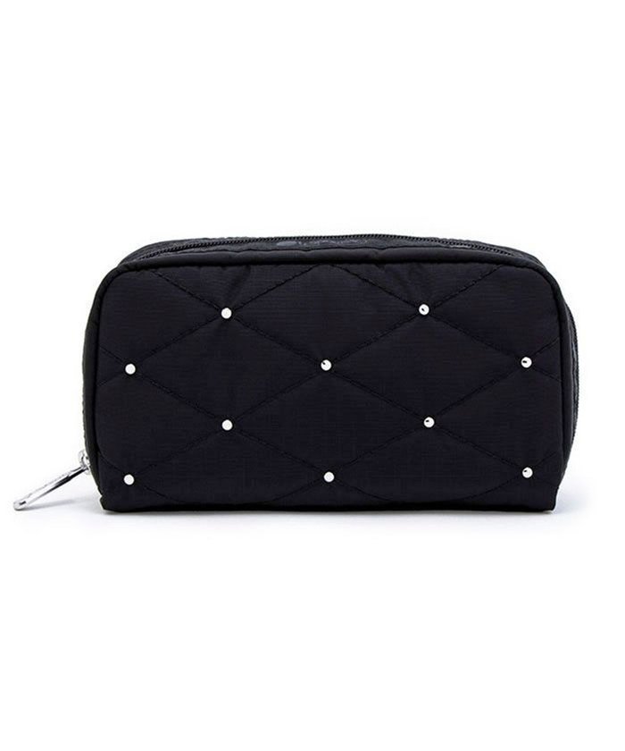 【レスポートサック/LeSportsac】のRECTANGULAR COSMETIC/ブラックキルトスタッズ インテリア・キッズ・メンズ・レディースファッション・服の通販 founy(ファニー) https://founy.com/ ファッション Fashion レディースファッション Fashion for Women ミニ財布・二つ折り財布 Wallets & Card Cases ポーチ&ミニバッグ Pouches & Mini Bags キルティング Quilted, Quilting 軽量 Lightweight, Ultra Light スクエア Square, Square Shape スタイリッシュ Stylish, Fashionable スタッズ Studs, Metal Accents 財布 Wallet, Purse 人気 Popular, Best Seller プリント Print, Printed Pattern ポケット Pocket, Pocket Detail ポーチ Pouch, Small Case メタリック Metallic, Shiny Finish リップ Lip, Lip Motif 旅行 Travel エレガント 上品 Elegant ビジネス 仕事 通勤 Business / Work / Commuting |ID: prp329100004665123 ipo3291000000033746077