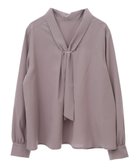 【イェッカ ヴェッカ/YECCA VECCA】のメタルバーボウタイブラウス Mocha|ID: prp329100004665126 ipo3291000000033746087