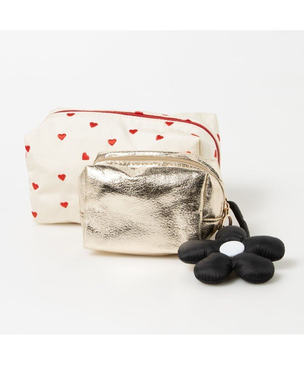 【アンビリオン/UNBILLION】のカシュカシュ cachecache / フラワーチャーム付ソート刺繍ポーチセット 人気、トレンドファッション・服の通販 founy(ファニー) 　ファッション　Fashion　レディースファッション　Fashion for Women　ミニ財布・二つ折り財布　Wallets & Card Cases　ポーチ&ミニバッグ　Pouches & Mini Bags　カラフル　Colorful Design　財布　Wallet, Purse　チャーム　Charm, Pendant　ハンド　Hand, Handmade　フラワー　Flower, Floral　ポーチ　Pouch, Small Case　ミックス　Mix, Mixed Style　モチーフ　Motif, Design Theme　再入荷　Restock / Back in Stock　おすすめ　Recommended / Our Picks　 other-1|ID: prp329100004665134 ipo3291000000034536176