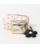【アンビリオン/UNBILLION】のカシュカシュ cachecache / フラワーチャーム付ソート刺繍ポーチセット レッド|ID: prp329100004665134 ipo3291000000034536177