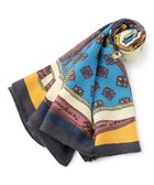 【23区/NIJYUSANKU】のmanipuri ウール シルク ストール 人気、トレンドファッション・服の通販 founy(ファニー) ファッション Fashion レディースファッション Fashion for Women インド Indian Textile ショール Shawl, Wrap シルク Silk, 100% Silk スカーフ Scarf, Neckwear ストール Stole, Wrap ハンド Hand, Handmade プリント Print, Printed Pattern A/W・秋冬 Autumn/Winter thumbnail ブルー系|ID: prp329100004665138 ipo3291000000033746144