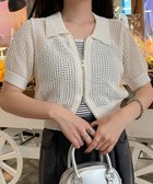 【ウィゴー/WEGO】のWZIPニットカーデ ホワイト|ID: prp329100004665143 ipo3291000000033746209