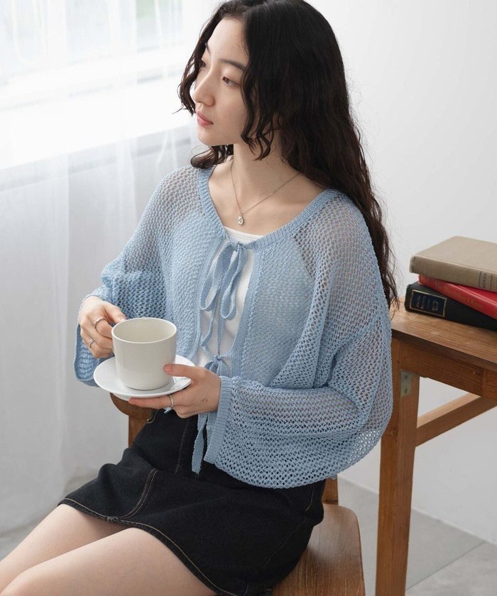 【ウィゴー/WEGO】のメッシュニットカーデ インテリア・キッズ・メンズ・レディースファッション・服の通販 founy(ファニー) https://founy.com/ ファッション Fashion レディースファッション Fashion for Women トップス・カットソー Cut & Sew Tops ニット Knit Tops & Sweaters カーディガン・羽織り Layered Style Cardigans カーディガン Cardigan, Knitwear キャミソール Camisole, Spaghetti Strap Top ショート Short, Short Length スマホ Smartphone, Mobile Device トレンド Trend, Trending Now ボトム Bottoms, Lower Wear ボレロ Bolero, Short Cardigan メッシュ Mesh, Net Fabric リボン Ribbon, Bow 夏 Summer 春 Spring S/S・春夏 SS, Spring/Summer, Warm Season |ID: prp329100004665144 ipo3291000000033746228