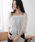 【ウィゴー/WEGO】の【2点セット】キャミSETオーガンジーオフショルブラウス ホワイト|ID: prp329100004665145 ipo3291000000033746237