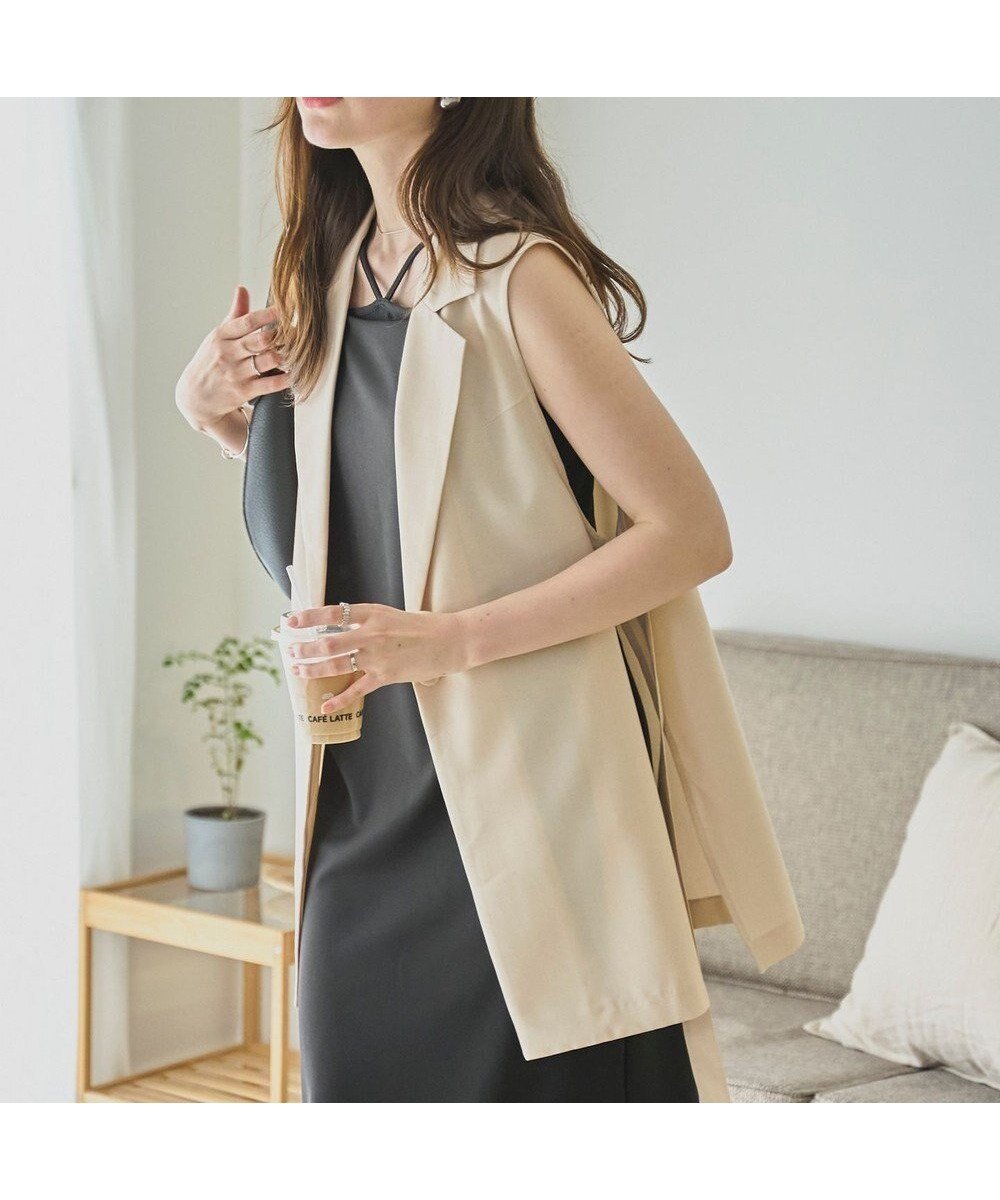 【ウィゴー/WEGO】のリネンライクサイドベルトベスト 人気、トレンドファッション・服の通販 founy(ファニー) 　ファッション　Fashion　レディースファッション　Fashion for Women　アウター　Coat / Outerwear Collection　トップス・カットソー　Cut & Sew Tops　ベスト&ジレ / 重ね着スタイル　Vests & Gilets　ベルト&ウエストマーク　Belts & Waist Accessories　春　Spring　スマホ　Smartphone, Mobile Device　セットアップ　Set-Up, Coordinated Outfit　フェミニン　Feminine, Girly　ベスト　Vest, Waistcoat　S/S・春夏　SS, Spring/Summer, Warm Season　夏　Summer　 other-1|ID: prp329100004665146 ipo3291000000034757278