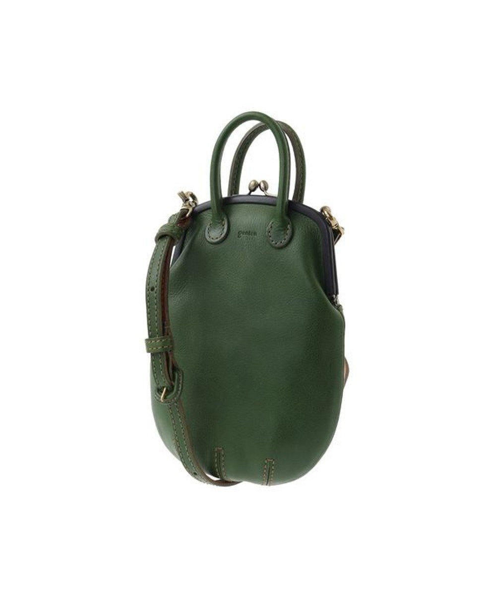 【ゲンテン/genten】のミネルヴァキッコ 口金ショルダーバッグ インテリア・キッズ・メンズ・レディースファッション・服の通販 founy(ファニー) 　ファッション　Fashion　レディースファッション　Fashion for Women　バッグ　Bags　ショルダー　Shoulder, Shoulder Strap　ボックス　Boxy, Box Shape　グリーン|ID: prp329100004665151 ipo3291000000034302529