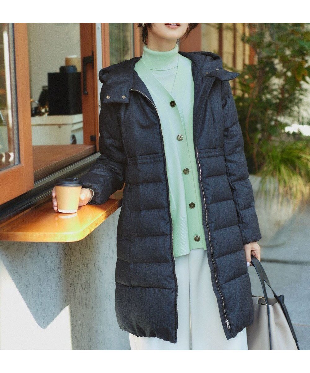 【組曲/KUMIKYOKU】の【洗える】ライトタフタロングダウン インテリア・キッズ・メンズ・レディースファッション・服の通販 founy(ファニー) 　ファッション　Fashion　レディースファッション　Fashion for Women　アウター　Coat / Outerwear Collection　コート・ロングコート・ピーコート　Long Coats, Peacoats & More　レディースジャケット・軽アウター　Jackets　洗える　Machine Washable　軽量　Lightweight, Ultra Light　シェイプ　Shape, Slim Fit　シンプル　Simple, Minimal　ジャケット　Jacket, Outerwear　スリット　Slit, Slit Detail　タフタ　Taffeta, Structured Fabric　ダウン　Down, Puffer　ツイル　Twist, Twisted Detail　ツイード　Twill, Twill Weave　定番　Standard, Basic Item　フラット　Flat, Flat Shoes　フレア　Flare, Flared　プリント　Print, Printed Pattern　無地　Plain, Solid Color　A/W・秋冬　Autumn/Winter　エレガント 上品　Elegant　ネイビー系5|ID: prp329100004665160 ipo3291000000033746292