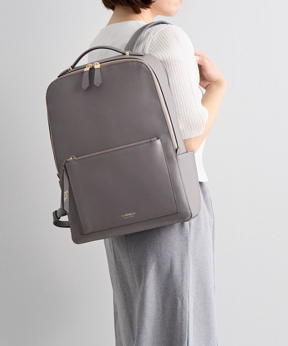 【エースバッグズアンドラゲッジ/ACE BAGS & LUGGAGE】の【雑誌掲載】 Jewelna Rose ウェールズ リュックサック A4サイズ 13.3インチPC収納 本革 11925 ジュエルナローズ 通勤 インテリア・キッズ・メンズ・レディースファッション・服の通販 founy(ファニー) 　雑誌掲載アイテム　Magazine Picks & Fashion Features　ファッション雑誌　Fashion Magazines　ビジンヒャッカ　美人百花　ファッション　Fashion　レディースファッション　Fashion for Women　バッグ　Bags　コンパクト　Compact, Small Size　10月号　October Issue　シンプル　Simple, Minimal　雑誌　Magazine, Fashion Magazine　フロント　Front, Front Design　ポケット　Pocket, Pocket Detail　ラウンド　Round, Round Neck　リュック　Backpack, Rucksack　ワーク　Workwear, Utility Style　おすすめ　Recommended / Our Picks　エレガント 上品　Elegant　ビジネス 仕事 通勤　Business / Work / Commuting　グレー|ID: prp329100004665163 ipo3291000000034284037