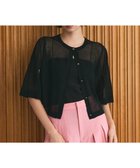 【グレース コンチネンタル/GRACE CONTINENTAL】のニットシアーケープカーディガン ブラック|ID: prp329100004665166 ipo3291000000033746313