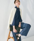 【自由区/JIYU-KU】の【セットアップ対応・洗える】ドレープツイルワイド パンツ ネイビーシャンブレー|ID: prp329100004665183 ipo3291000000033746378