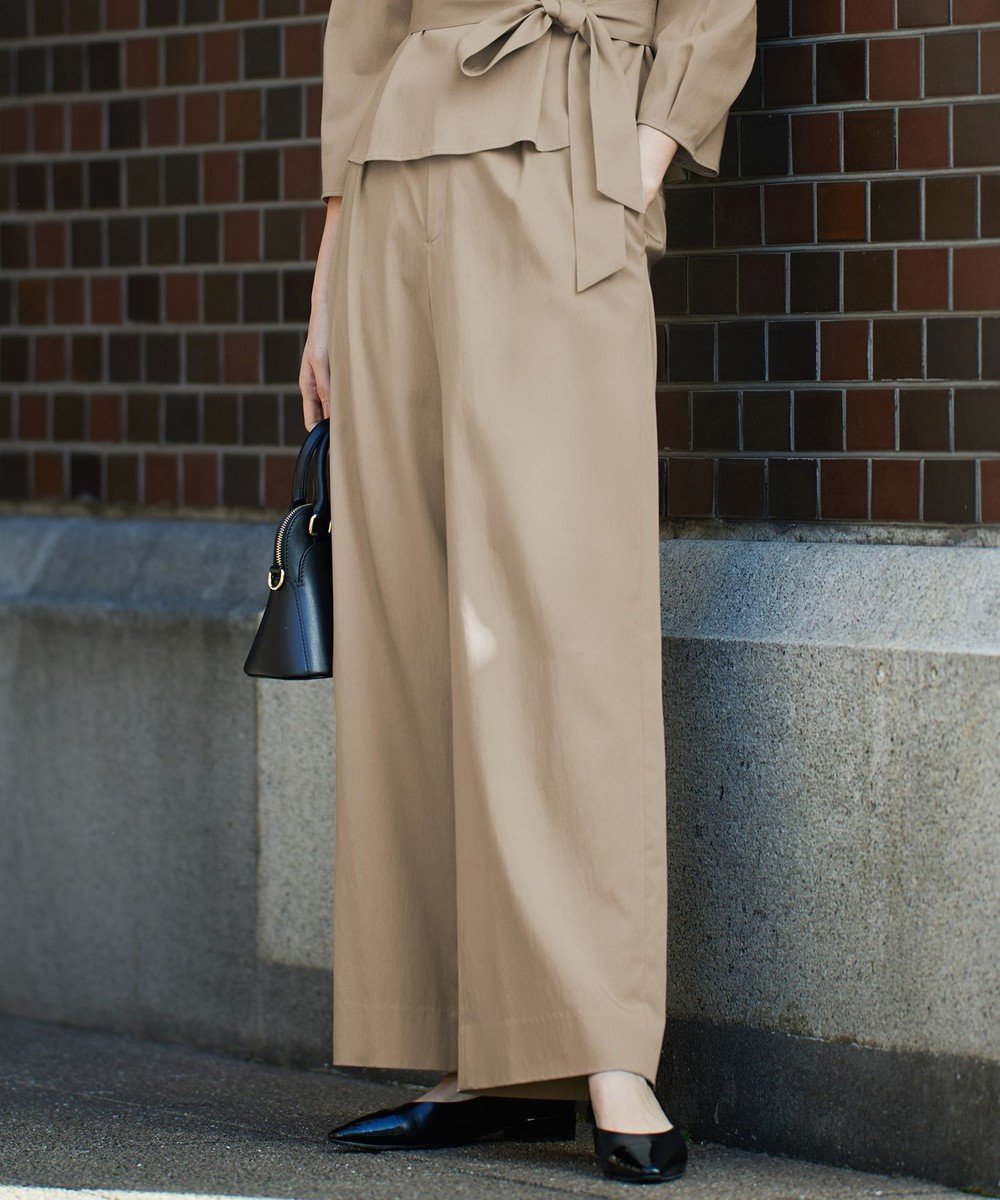 【自由区/JIYU-KU】の【セットアップ対応・洗える】ドレープツイルワイド パンツ インテリア・キッズ・メンズ・レディースファッション・服の通販 founy(ファニー) ファッション Fashion レディースファッション Fashion for Women セットアップ Matching Sets レディースパンツ・ボトムス Pants & Trousers / Bottoms おすすめ Recommended / Our Picks ストレッチ Stretch, Stretchy Fabric セットアップ Set-Up, Coordinated Outfit ツイル Twist, Twisted Detail デニム Denim, Jeans Material ドレープ Drape, Draping Fabric ワイド Wide, Wide Fit 夏 Summer 春 Spring S/S・春夏 SS, Spring/Summer, Warm Season 洗える Machine Washable ベージュ|ID: prp329100004665183 ipo3291000000033746379