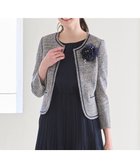 【エニィ スィス/any SiS】のミニライトボーダー ジャケット シャンブレーネイビー|ID: prp329100004665190 ipo3291000000034282937