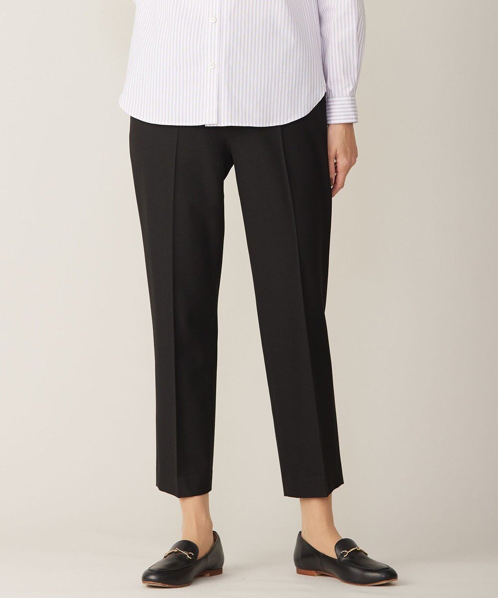 【ジェイ プレス/J.PRESS】の【洗える】2way thermoサキソニー テーパード パンツ インテリア・キッズ・メンズ・レディースファッション・服の通販 founy(ファニー) 　ファッション　Fashion　レディースファッション　Fashion for Women　パンツ　Pants & Trousers　洗える　Machine Washable　ストレッチ　Stretch, Stretchy Fabric　センター　Center, Center Line　テーパード　Tapered, Tapered Pants　なめらか　Smooth, Silky Texture　フィット　Fit, Slim Fit　冬　Winter / This Winter　A/W・秋冬　Autumn/Winter　ブラック系|ID: prp329100004665194 ipo3291000000034232996