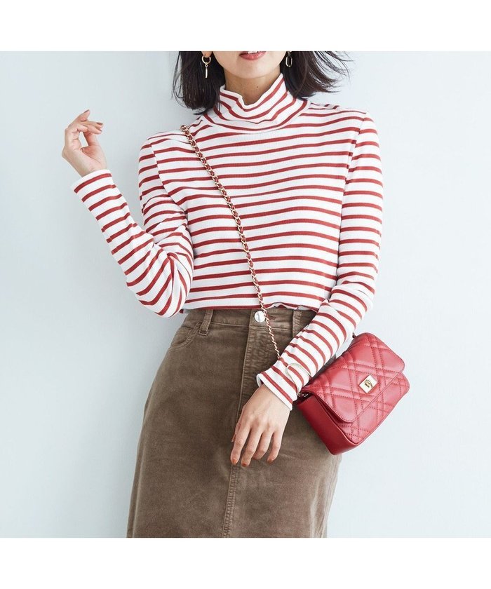 【23区/NIJYUSANKU】のオーガニックコットンリブ カットソー インテリア・キッズ・メンズ・レディースファッション・服の通販 founy(ファニー) https://founy.com/ ファッション Fashion レディースファッション Fashion for Women トップス・カットソー Cut & Sew Tops シャツ・ブラウス・オフィスカジュアル Elegant Blouses & Button-Ups ロングTシャツ・Tシャツ Longline T-Shirts & Tees カットソー・ベーシックTシャツ Cut-and-Sewn Tops / Stretch Tees & Basics 2023年 2023 2023-2024秋冬・A/W Autumn/Winter 2023–24 AW23–24 おすすめ Recommended / Our Picks インド Indian Textile カットソー Cut and Sewn Top コンパクト Compact, Small Size タートル Turtleneck, Turtle Collar フィット Fit, Slim Fit ベーシック Basic, Essential ボーダー Border, Stripe 無地 Plain, Solid Color A/W・秋冬 Autumn/Winter |ID: prp329100004665214 ipo3291000000033746518