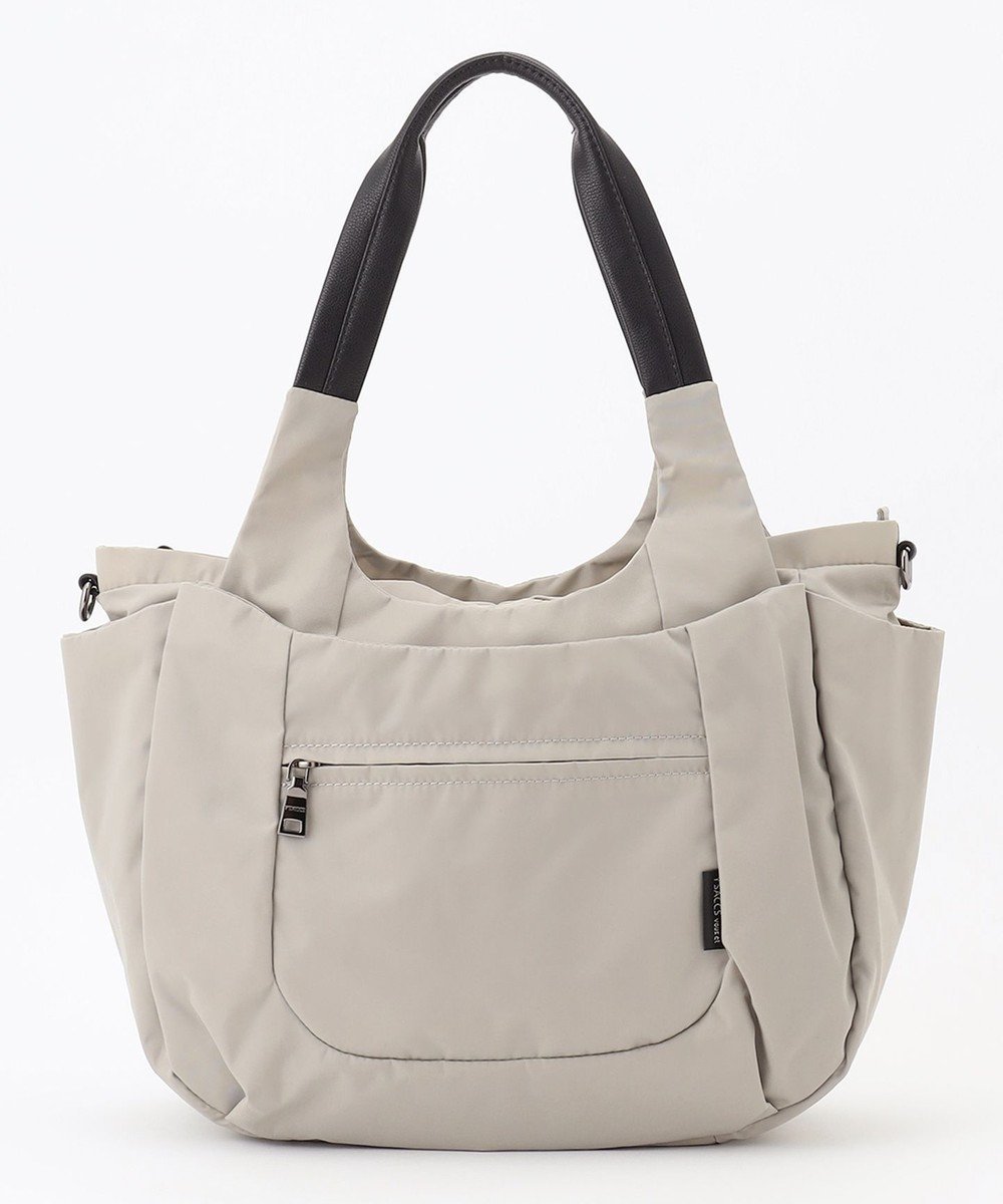 【イザック/Y'SACCS】の【Y SACCS vous et】ラウンド2WAYトート インテリア・キッズ・メンズ・レディースファッション・服の通販 founy(ファニー) 　ファッション　Fashion　レディースファッション　Fashion for Women　バッグ　Bags　おすすめ　Recommended / Our Picks　スマート　Smart, Elegant　ポケット　Pocket, Pocket Detail　マグネット　Magnet, Magnetic Closure　ラウンド　Round, Round Neck　軽量　Lightweight, Ultra Light　ライトグレー|ID: prp329100004665220 ipo3291000000033746562