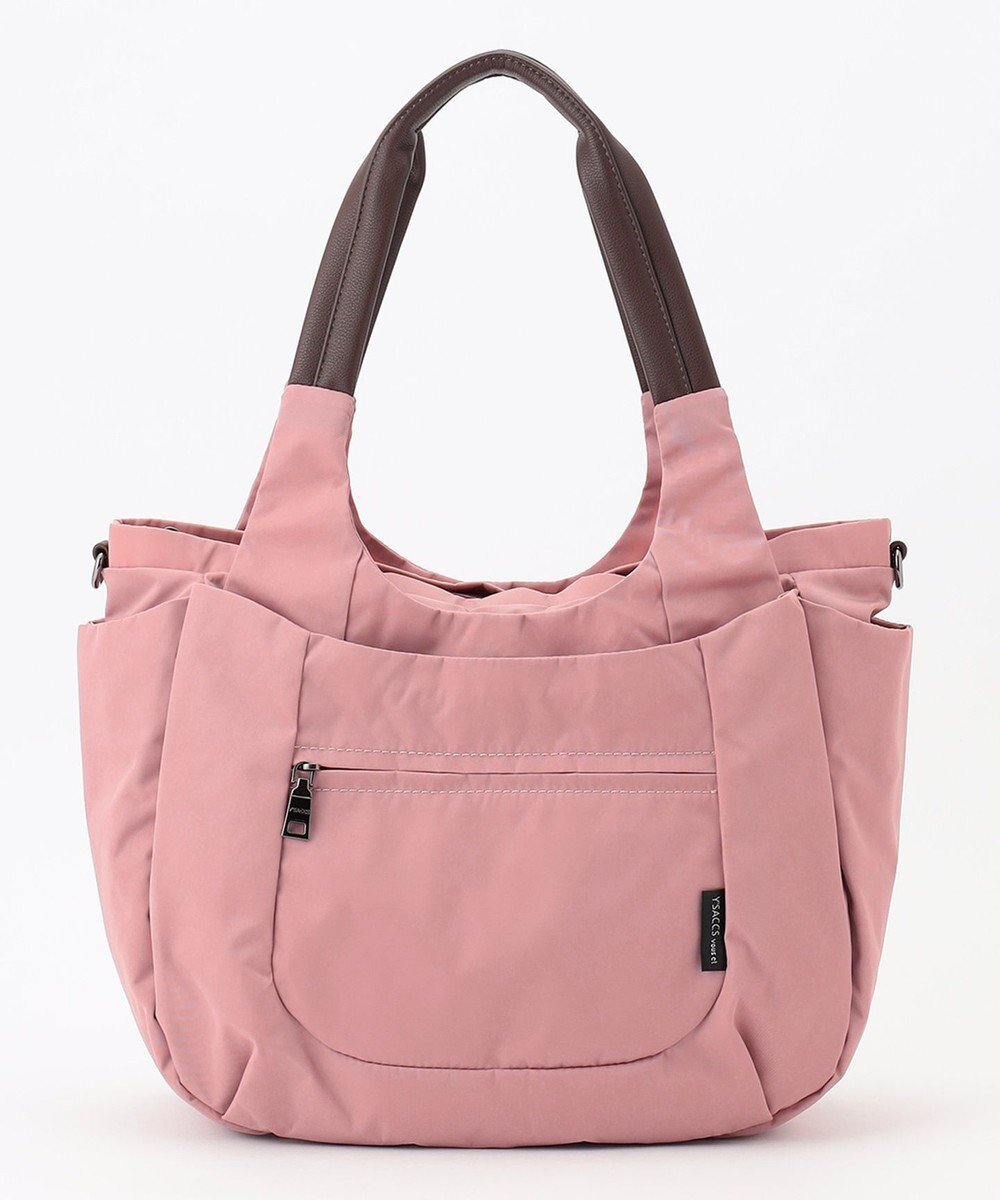 【イザック/Y'SACCS】の【Y SACCS vous et】ラウンド2WAYトート インテリア・キッズ・メンズ・レディースファッション・服の通販 founy(ファニー) 　ファッション　Fashion　レディースファッション　Fashion for Women　バッグ　Bags　おすすめ　Recommended / Our Picks　スマート　Smart, Elegant　ポケット　Pocket, Pocket Detail　マグネット　Magnet, Magnetic Closure　ラウンド　Round, Round Neck　軽量　Lightweight, Ultra Light　ライトピンク|ID: prp329100004665220 ipo3291000000033746564