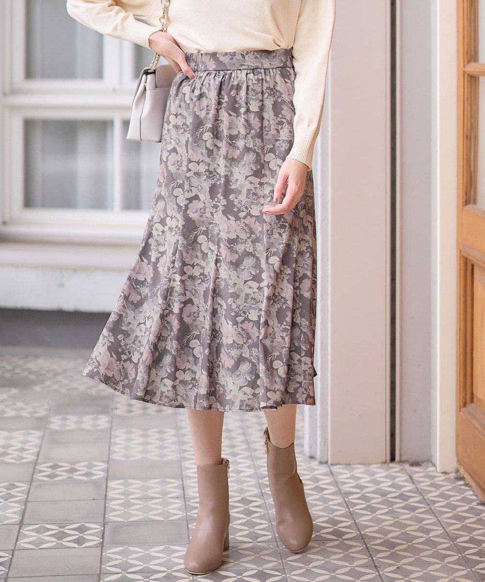 【エニィ スィス/any SiS】の【洗える】フルブルームフラワープリント スカート インテリア・キッズ・メンズ・レディースファッション・服の通販 founy(ファニー) ファッション Fashion レディースファッション Fashion for Women スカート Skirts ストレッチ Stretch, Stretchy Fabric フェミニン Feminine, Girly フラワー Flower, Floral プリント Print, Printed Pattern 洗える Machine Washable A/W・秋冬 Autumn/Winter モカ系|ID: prp329100004665226 ipo3291000000034310826