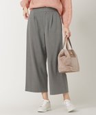 【エニィ スィス/any SiS】の【シリーズ累計7万本突破!】サーモ2WAYストレッチ ワンタック ワイドパンツ ライトグレー|ID: prp329100004665233 ipo3291000000034355141