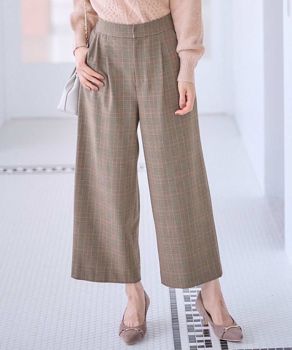 【エニィ スィス/any SiS】の【シリーズ累計7万本突破!】サーモ2WAYストレッチ ワンタック ワイドパンツ インテリア・キッズ・メンズ・レディースファッション・服の通販 founy(ファニー) ファッション Fashion レディースファッション Fashion for Women パンツ Pants & Trousers 今季 This Season, Current Season シンプル Simple, Minimal ジャケット Jacket, Outerwear ストレッチ Stretch, Stretchy Fabric ストレート Straight, Straight Cut ワイド Wide, Wide Fit A/W・秋冬 Autumn/Winter ビジネス 仕事 通勤 Business / Work / Commuting ブラウングレンチェック|ID: prp329100004665233 ipo3291000000034355144