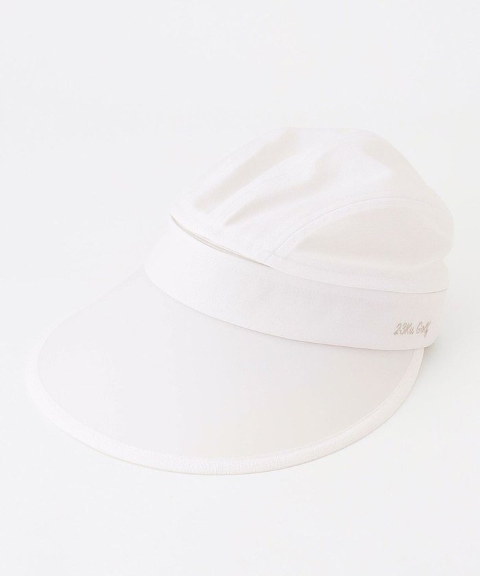 【23区 ゴルフ/NIJYUSANKU GOLF】のNEW素材NEWカラーで登場【WOMEN】【UVケア】2WAY バイザー インテリア・キッズ・メンズ・レディースファッション・服の通販 founy(ファニー) https://founy.com/ ファッション Fashion レディースファッション Fashion for Women キャップ&ハット Hats & Caps キャップ Cap, Baseball Cap 帽子 Hat, Headwear |ID: prp329100004665235 ipo3291000000033746625