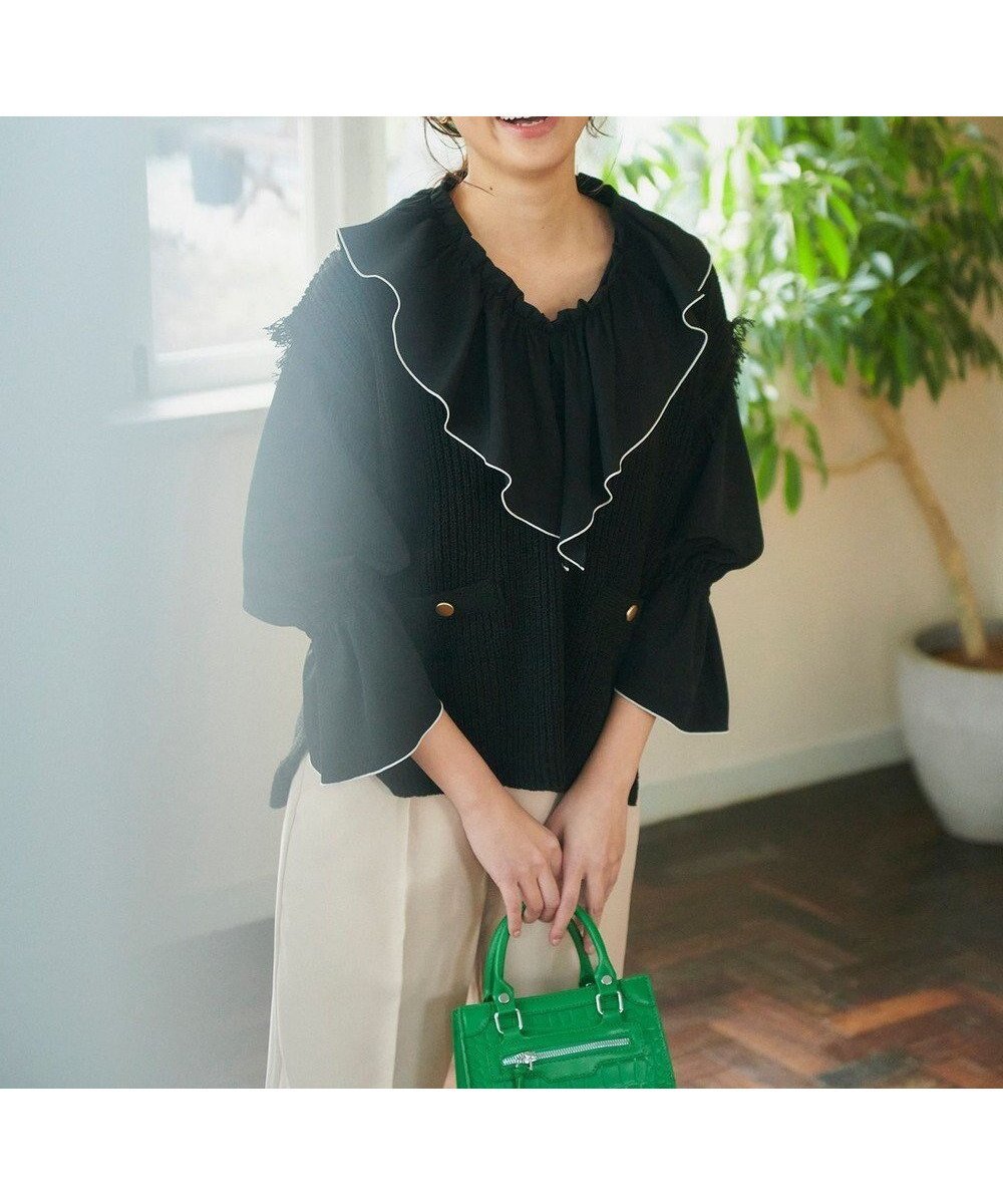 【フェルゥ/Feroux】の【洗える】ツイードライクニット ベスト 人気、トレンドファッション・服の通販 founy(ファニー) 　ファッション　Fashion　レディースファッション　Fashion for Women　アウター　Coat / Outerwear Collection　トップス・カットソー　Cut & Sew Tops　ニット　Knit Tops & Sweaters　ベスト&ジレ / 重ね着スタイル　Vests & Gilets　アクリル　Acrylic Material　タンク　Tank Top, Sleeveless Top　ツイード　Twill, Twill Weave　トレンド　Trend, Trending Now　ベスト　Vest, Waistcoat　夏　Summer　春　Spring　S/S・春夏　SS, Spring/Summer, Warm Season　洗える　Machine Washable　 other-1|ID: prp329100004665238 ipo3291000000033746639