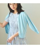 【フェルゥ/Feroux】の【洗える・接触冷感・UVカット】ハートボタン7分袖 カーディガン スカイブルー系|ID: prp329100004665240 ipo3291000000034757648