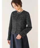 【グリーンパークス/Green Parks】のef-de ツィード調ノーカラージャケット Navy|ID: prp329100004665243 ipo3291000000033746662