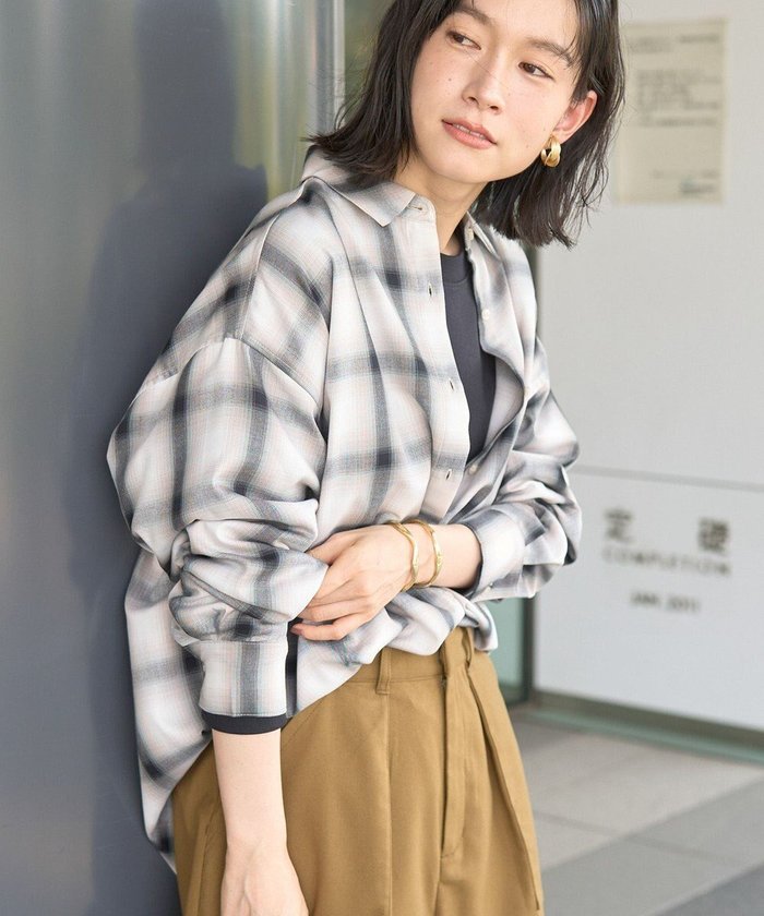 【アメリカンホリック/AMERICAN HOLIC】のイージーケアチェックシャツ【360°着こなしシャツ】 インテリア・キッズ・メンズ・レディースファッション・服の通販 founy(ファニー) https://founy.com/ ファッション Fashion レディースファッション Fashion for Women トップス・カットソー Cut & Sew Tops シャツ・ブラウス・オフィスカジュアル Elegant Blouses & Button-Ups アメリカン American Style スタイリッシュ Stylish, Fashionable 人気 Popular, Best Seller ポケット Pocket, Pocket Detail A/W・秋冬 Autumn/Winter |ID: prp329100004665255 ipo3291000000035699062