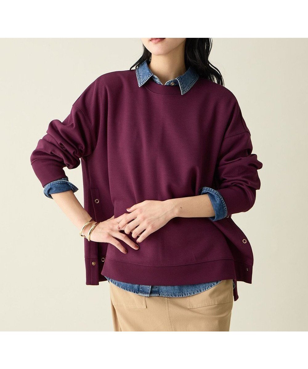 【エニー/ANY】の【洗濯機可/アンチピリング】サイドドットダンボールトレーナー 人気、トレンドファッション・服の通販 founy(ファニー) 　ファッション　Fashion　レディースファッション　Fashion for Women　トップス・カットソー　Cut & Sew Tops　レディースパーカー・カジュアルフーディー　Casual Hoodies & Sweatshirts　スウェット・クルーネックトップス　Sweatshirts & Crewnecks / Relaxed Fit Sweat Tops　スウェット / スエット　Sweatshirt, Sweatwear　ストレッチ　Stretch, Stretchy Fabric　スマホ　Smartphone, Mobile Device　トレーナー　Sweatshirt, Trainer　フォルム　Silhouette, Form　A/W・秋冬　Autumn/Winter　再入荷　Restock / Back in Stock　新作・新入荷　New Arrivals / New In　おすすめ　Recommended / Our Picks　 other-1|ID: prp329100004665275 ipo3291000000033746772