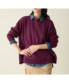 【エニー/ANY】の【洗濯機可/アンチピリング】サイドドットダンボールトレーナー ワイン|ID: prp329100004665275 ipo3291000000033746773