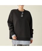 【エニー/ANY】の【洗濯機可/アンチピリング】サイドドットダンボールトレーナー ブラック|ID: prp329100004665275 ipo3291000000033746776