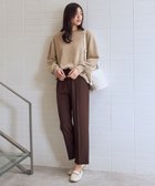 【エニー/ANY】の【6サイズ展開/洗濯機可/裏起毛/ウエストゴム/2WAYストレッチ】ウォームテーパードパンツ ブラウン|ID: prp329100004665298 ipo3291000000034328643