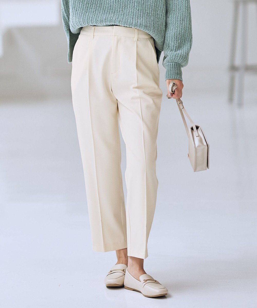 【エニー/ANY】の【6サイズ展開/裏起毛/ウエストゴム】ウォームテーパードパンツ インテリア・キッズ・メンズ・レディースファッション・服の通販 founy(ファニー) 　ファッション　Fashion　レディースファッション　Fashion for Women　パンツ　Pants & Trousers　ストレッチ　Stretch, Stretchy Fabric　スマホ　Smartphone, Mobile Device　センター　Center, Center Line　定番　Standard, Basic Item　ピーチ　Peach, Soft Touch　ミックス　Mix, Mixed Style　リラックス　Relax, Relaxed Fit　楽ちん　Easy Fit, Comfortable　A/W・秋冬　Autumn/Winter　再入荷　Restock / Back in Stock　おすすめ　Recommended / Our Picks　ビジネス 仕事 通勤　Business / Work / Commuting　オフ|ID: prp329100004665298 ipo3291000000034558146