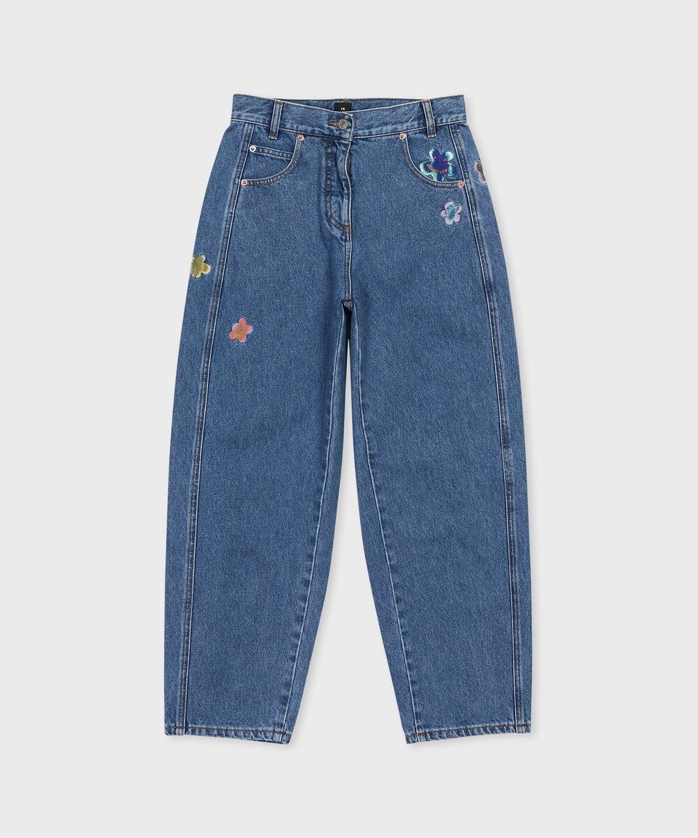 【ポール スミス/Paul Smith】のPS Happy フラワーエンブロイダリー デニムパンツ 人気、トレンドファッション・服の通販 founy(ファニー) 　ファッション　Fashion　レディースファッション　Fashion for Women　パンツ　Pants & Trousers　デニムパンツ・ジーンズ・美脚デニム　Denim Jeans & Pants　おすすめ　Recommended / Our Picks　カラフル　Colorful Design　シェイプ　Shape, Slim Fit　ジャケット　Jacket, Outerwear　デニム　Denim, Jeans Material　トレンド　Trend, Trending Now　フラワー　Flower, Floral　モチーフ　Motif, Design Theme　夏　Summer　S/S・春夏　SS, Spring/Summer, Warm Season　A/W・秋冬　Autumn/Winter　 other-1|ID: prp329100004665302 ipo3291000000033746820