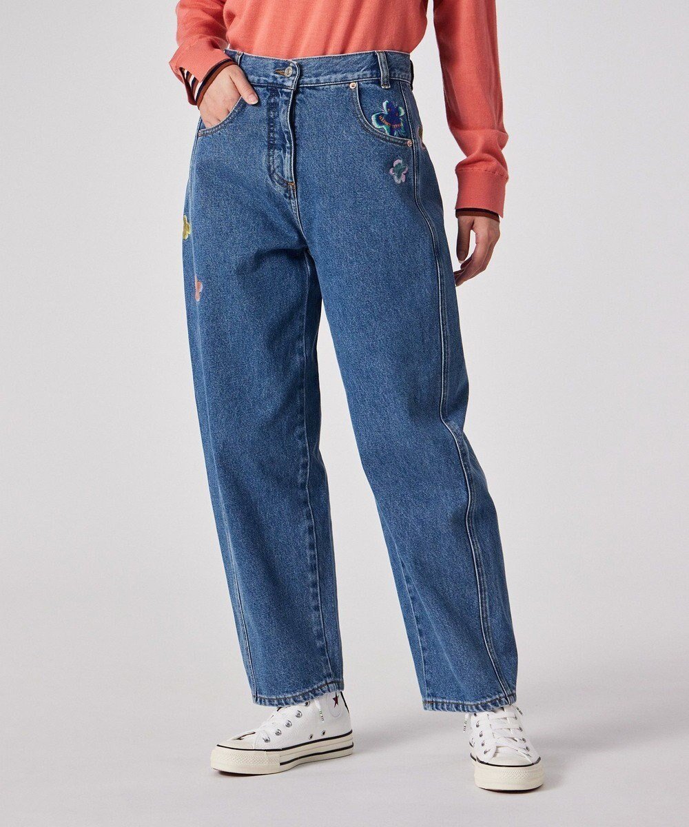 【ポール スミス/Paul Smith】のPS Happy フラワーエンブロイダリー デニムパンツ 人気、トレンドファッション・服の通販 founy(ファニー) 　ファッション　Fashion　レディースファッション　Fashion for Women　パンツ　Pants & Trousers　デニムパンツ・ジーンズ・美脚デニム　Denim Jeans & Pants　おすすめ　Recommended / Our Picks　カラフル　Colorful Design　シェイプ　Shape, Slim Fit　ジャケット　Jacket, Outerwear　デニム　Denim, Jeans Material　トレンド　Trend, Trending Now　フラワー　Flower, Floral　モチーフ　Motif, Design Theme　夏　Summer　S/S・春夏　SS, Spring/Summer, Warm Season　A/W・秋冬　Autumn/Winter　 other-1|ID: prp329100004665302 ipo3291000000033929324