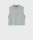 【ポール スミス/Paul Smith】の【洗える】ブークレヤーン ニット ベスト ライトブルー|ID: prp329100004665307 ipo3291000000033746834
