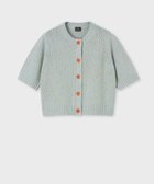 【ポール スミス/Paul Smith】の【洗える】ブークレヤーン 半袖ニット カーディガン ライトブルー|ID: prp329100004665308 ipo3291000000033746837