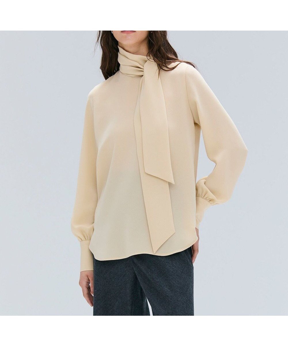【ベイジ,/BEIGE,】の【Precious掲載・洗える】STOW / パフスリーブボウタイブラウス インテリア・キッズ・メンズ・レディースファッション・服の通販 founy(ファニー) 　雑誌掲載アイテム　Magazine Picks & Fashion Features　ファッション雑誌　Fashion Magazines　プレシャス　Precious　ファッション　Fashion　レディースファッション　Fashion for Women　トップス・カットソー　Cut & Sew Tops　シャツ・ブラウス・オフィスカジュアル　Elegant Blouses & Button-Ups　1月号　January Issue　インナー　Innerwear　エレガント 上品　Elegant　春　Spring　洗える　Machine Washable　ジャケット　Jacket, Outerwear　ジョーゼット　Georgette, Semi-Sheer Fabric　スリーブ　Sleeve, Long Sleeve / Short Sleeve　雑誌　Magazine, Fashion Magazine　とろみ　Fluid, Flowy Fabric　定番　Standard, Basic Item　人気　Popular, Best Seller　冬　Winter / This Winter　A/W・秋冬　Autumn/Winter　ビジネス 仕事 通勤　Business / Work / Commuting　Mustard|ID: prp329100004665310 ipo3291000000035464712