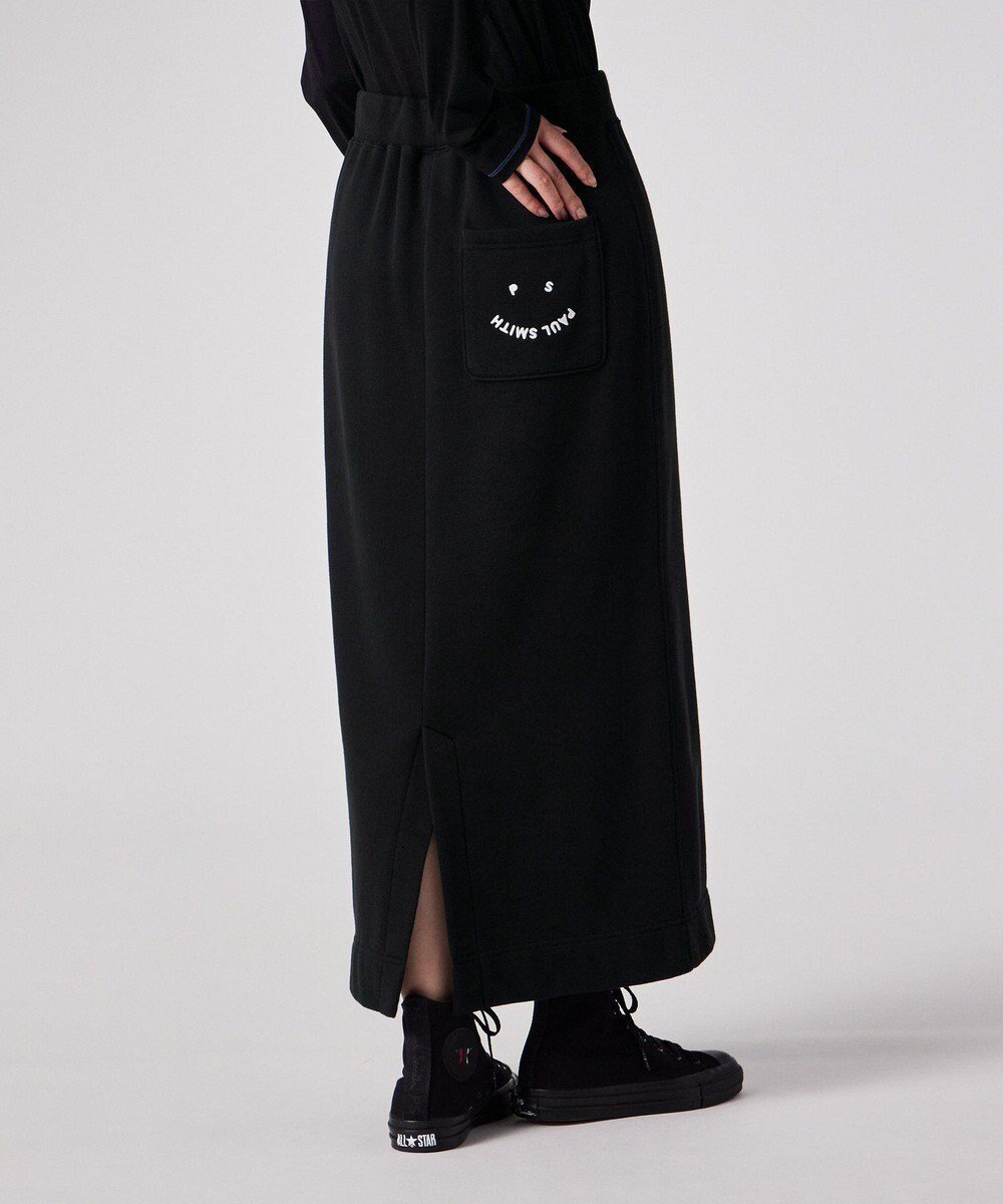 【ポール スミス/Paul Smith】のHappy スウェット スカート インテリア・キッズ・メンズ・レディースファッション・服の通販 founy(ファニー) 　ファッション　Fashion　レディースファッション　Fashion for Women　スカート　Skirts　おすすめ　Recommended / Our Picks　スウェット / スエット　Sweatshirt, Sweatwear　ストレート　Straight, Straight Cut　セットアップ　Set-Up, Coordinated Outfit　ベーシック　Basic, Essential　ポケット　Pocket, Pocket Detail　リラックス　Relax, Relaxed Fit　夏　Summer　S/S・春夏　SS, Spring/Summer, Warm Season　A/W・秋冬　Autumn/Winter　ブラック|ID: prp329100004665318 ipo3291000000033929350